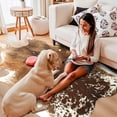 thumbnail image 5 of Easycozy Faux Cowhide Large Cow Print 4.6 x 5.2 Feet Thickened Elastic Rug for Bedroom, Living Room, Home Office, Western Decor, 5 of 7