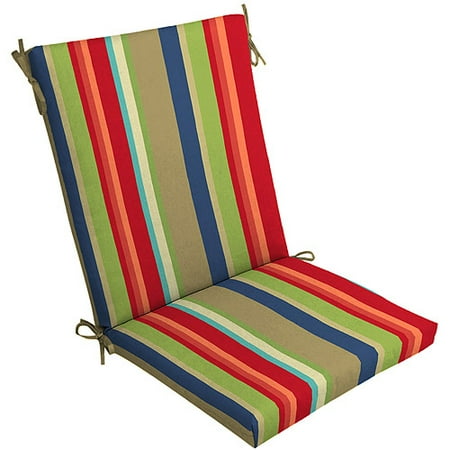 Mainstays Chair Cushion, Multi Stripe