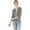 Heather Grey, variant on Cielo Women's 3/4 Sleeve Solid Open Front Cropped Bolero Shurug Light Cardigan