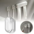 thumbnail image 2 of Wall Mounted Toothbrush Holder with Cup Organizer - Efficient Bathroom Storage Rack for Toothbrushes Without Drilling, 2 of 6