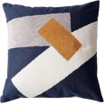 thumbnail image 1 of Funda de cojín decorativa bohemia con borlas geométricas, estilo rústico, de algodón bordado, cuadrada, para sofá cama (EmbroideryQ, 45,7 x 45,7 cm), 1 of 5