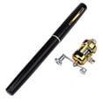 thumbnail image 4 of koolsoo 5-section Mini Folding Fishing Rod Reel Combo Set Pocket Collapsible Fishing Kit Black, 4 of 9