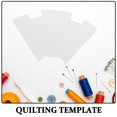 thumbnail image 3 of OUNONA 2Pcs Transparent Acrylic Sewing Templates for Accurate Quilting Patterns and Bag Making, 3 of 7