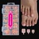 thumbnail image 1 of SWRITATSK Uñas postizas francesas para pies de 120 piezas, puntas cuadradas, 1 of 7