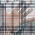 thumbnail image 3 of Plaid Tulle Curtains with Rod Pocket, Traditional Checkered British Country Pattern with Geometric Design, Sheer Drape for Wedding Party 2 Panels, 7 Sizes, Vermilion Navy Blue, by Ambesonne, 3 of 3