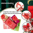 thumbnail image 4 of Christmas Pull Bow, 6inch Red Large Gift Pull Bow, Organza Pull Bow with Ribbon for Present Gift Wrapping 20Pcs, 4 of 8