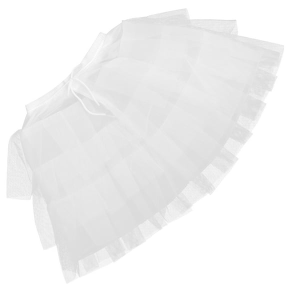 ifundom Women's White Gauze Skirt Underdress Lightweight Breathable Soft Fabric 1 Set