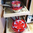 thumbnail image 3 of 1 Set Cyan Pot Pan Protectors Non-woven Fabric Thickened Non-stick Heat-resistant Cookware Scratch Prevention Pan Pads, 3 of 5