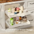 thumbnail image 6 of Nordee 59" Extra Large Kitchen Island with Power Outlet, Drop Leaf &Tra Trash Can Storage, White, 6 of 6