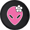 Pink Alien Head Space Galaxy Adventure Offroad 4x4 Lifted Fun Spare Tire Cover fits Jeep RV & More 28 Inch
