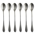 thumbnail image 1 of Knork 6 Cuillères à Cocktail en Acier Inoxydable 8 Pouces pour Thé, Mat, 1 of 3