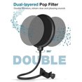 thumbnail image 2 of SHAR Dual Housing Pop Filter for Blue Yeti and Studio Microphones, 2 of 5