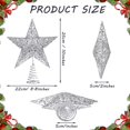 thumbnail image 4 of Alambre de hierro plateado Blulu Star para adorno para árbol de Navidad, 25 cm/10 pulgadas, 4 of 7