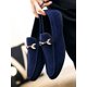 thumbnail image 1 of Men Snaffle Decor Slip On Loafers, Funky Neon-red Casual Loafers For Outdoor, 1 of 3