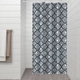 thumbnail image 2 of Blue and White Intricate Pattern Shower Curtain 36"x72" ,Bathroom Decorative Shower Curtains Set with 12 Hooks,Modern Waterproof Washable Shower Curtain, 2 of 6