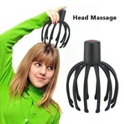Head Massager, Electric Scalp Massager with 3 Modes and Automatic Function, 12 PET 3D Arms Hands-Free USB Charging, for Hair Growth Stress Relief Relaxation and Hair Stimulation, Knee Massager