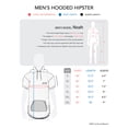 thumbnail image 6 of Hat and Beyond Men's Lightweight Hipster Ruffled Front Pocket Hooded Tee Shirt, 6 of 6