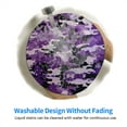 thumbnail image 4 of Purple Camouflage Small Round MousePad for Wireless Computer Laptop, Office Desk Accessories 7.9 x 7.9 inch, 4 of 6