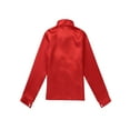 thumbnail image 4 of TiaoBug Kids Boys Girls Shiny Sequined Hip-hop Jazz Shirt Vest Jacket Choir Performance Dancewear Red 4-5, 4 of 7