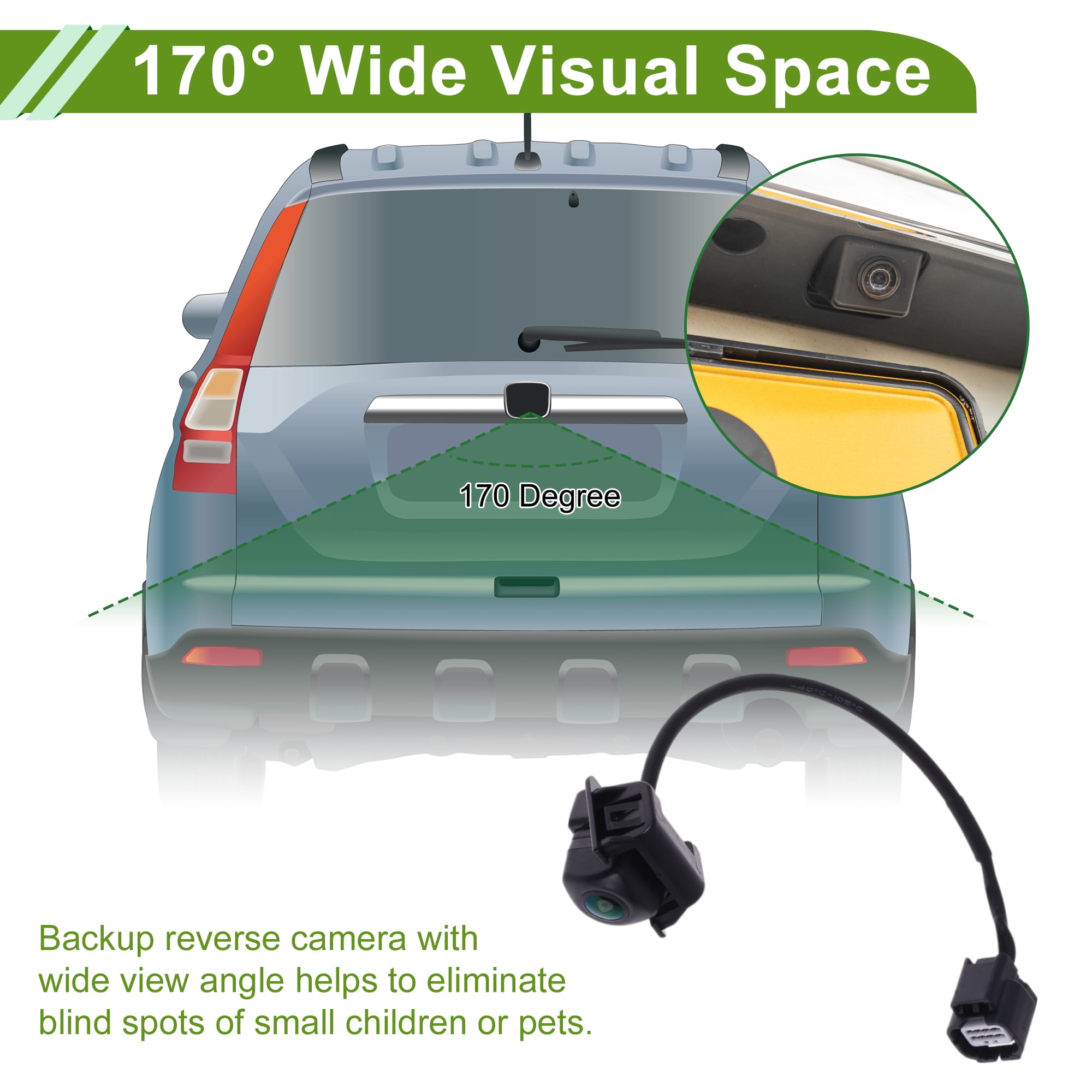 Unique Bargains Car Park Assist Rear View Backup Camera for Honda Civic Sedan 2016-2018