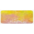 thumbnail image 1 of Watercolor Kitchen Mat, Spring Meadow with Silhouette of Flower Grass and Butterfly Art, Plush Decorative Kitchen Mat with Non Slip Backing, 47" X 19", Earth Yellow Pale Pink, by Ambesonne, 1 of 1