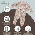 Milkberry Bamboo Baby Sleepwear Onesie Footed Coverall Girls Footed