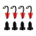 thumbnail image 2 of 8 Pcs Bouchons de Scupper de Kayak Durables avec Cordon, Remplacement Assis-Debout, Drain de Kayak Rouge, 2 of 7