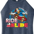 thumbnail image 3 of Disney - Standard Sports - Ride & Slide with Donald - Juniors High Neck Tank Top, 3 of 5