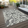 thumbnail image 6 of Addison Rugs Chantille Indoor/Outdoor Transitional Damask Gray Washable Rectangle Rug, 2'6" x 3'10", 6 of 6