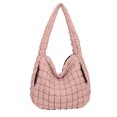thumbnail image 2 of HaoXianJian Bags for Women Padded Tote Quilted Puffer Tote Bag Winter Down Cotton Soft Large Shoulder Bag, 2 of 5