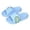 Sky Blue, variant on CYRBOKO Slippers for Boys, Cozy Indoor Open Toes All Season Non-Slip Kids Slippers White Size 1-1.5 (Big Kids)