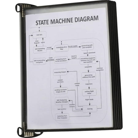 UPC: 0672644123065 | Tarifold Pro Wall Unit  5 Black Pockets (TP920306)