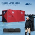 thumbnail image 2 of COZONY Pop Up Ice Fishing Shelter with LED Light, 141x70x77 in Insulated Windproof Hub Tent, 1–8 Persoin, 2 of 8