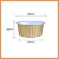 thumbnail image 3 of Tart Cup,Fryer Special Tin Foil Bowl Cup Reusable Oven Aluminum Foil Box Plate Baked Egg Skin Aluminum Foil Cake Cup, 3 of 4