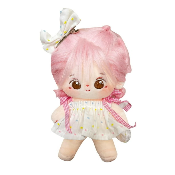 S Oujcen Muñeco De Peluche Posable De 20 Cm - Lindo Juguete De Peluche De Algodón con Esqueleto Articulado - Muñeco De Vestir Suave De Anime - Adorable Coleccionable Kawaii-06
