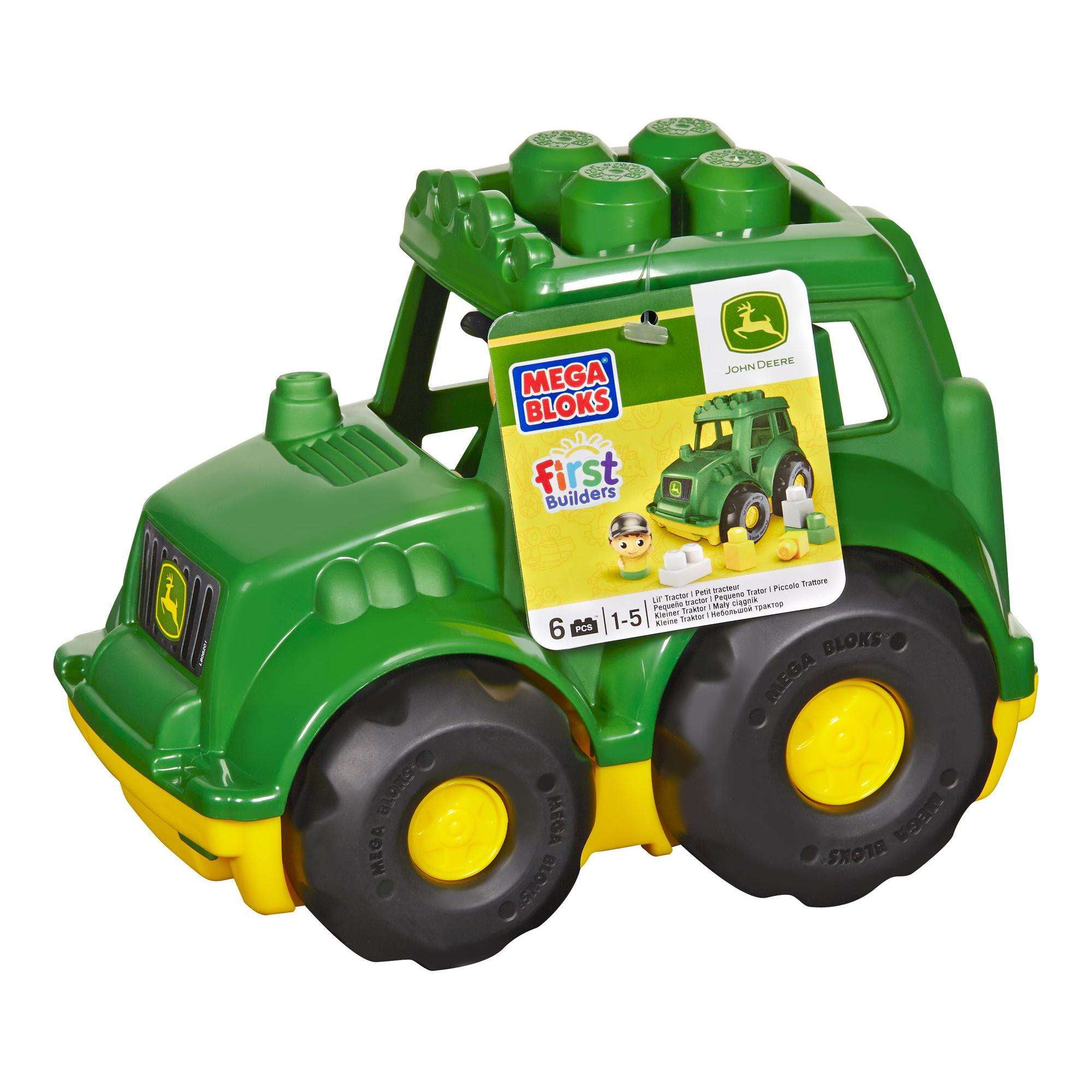 Mega Bloks John Deere Lil' Tractor with 1-Block Buddy Figure