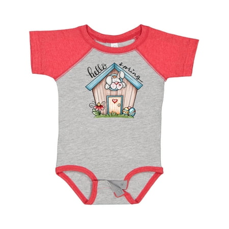 

Inktastic Hello Spring Birdhouse Gift Baby Girl Bodysuit