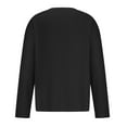 thumbnail image 4 of Men's Fashion Fall Shirts 2024 Men's Casual Crewneck Shirts Classic Basic Long Sleeve Shirt Stylish Solid Color Cotton Tees Tops Fashion Pullover Shirts Slim Fit Lightweight Ribbed Pullover Sweater, 4 of 5
