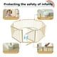 thumbnail image 5 of Parque infantil HUTOCADA plegable de madera con puerta de 142 x 142 x 61 cm, 5 of 7