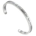 thumbnail image 2 of Bible Verse Bracelet Above All Else Guard Your Heart Prov 4:23 Cuff Bangle Bracelet,Christian Quote Religious Jewelry,Proverbs 4:23, 2 of 7