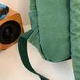 thumbnail image 2 of HUISZJ Multi-Pockets School Backpack, Large Capacity School Bag, Square Bookbag for Students College Travel, Green, 2 of 10