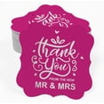 thumbnail image 2 of Inkdotpot Pack Of 50 Thank You From The New Wedding Paper Tags DIY Craft Bracket Shape Real Silver Foil Hang Tags, 2 of 7