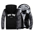 thumbnail image 5 of Sudadera con capucha gruesa y cálida de forro polar con diseño de letras creativas de Nueva York para hombre, estilo hip hop, estilo Harajuku, moda de invierno, 5 of 5
