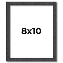 8x10 Rustic Brown Real Wood Picture Frame Width 0.75 inches | Interior Frame Depth 0.4375 inches |