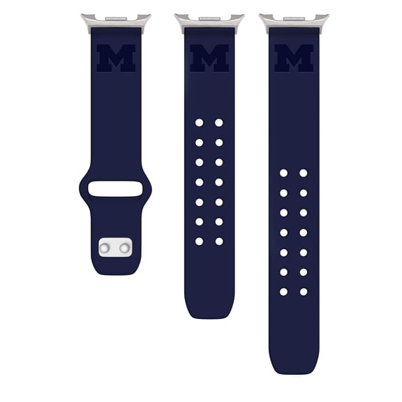 Michigan Engraved Silicone Unisex Watch Band for Samsung Galaxy Watch 8 (Wide Navy) by Affinity Bands