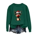 thumbnail image 2 of Christmas Sweatshirt for Women Crewneck Christmas Printed Long Sleeve Shirts Xmas Holiday Party Blouses Casual Pullover Sweater Tops, 2 of 4
