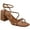 Medium Brown, variant on Womens Gurion Faux Leather Strappy Slingback Sandals