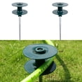 thumbnail image 1 of Garden Hose Smooth Roller Guide Resin Wheel with Heavy Duty Zinc Metal Spike, 1 of 6