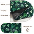 thumbnail image 6 of Rectangle Area Rugs 5 x 7 Ft, St. Patrick's Day Non-Slip Residential Carpet, Shiny Shamrocks Green Botanical Leaves Indoor Crawling Mats Runner Rugs for Living Room/Dining Room/Bedroom, 6 of 8