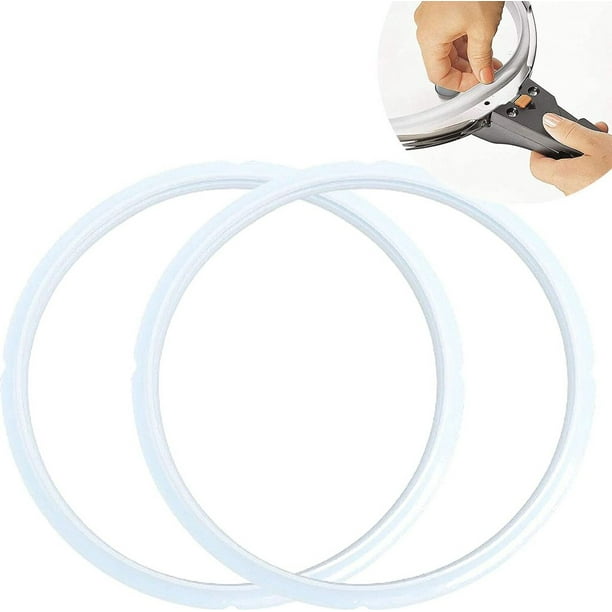 Anillo de sellado de silicona, junta de silicona de repuesto que ofrece longevidad y funcionalidad, diseño apto para lavavajillas para una limpieza fácil, silicona de grado alimenticio, compatible